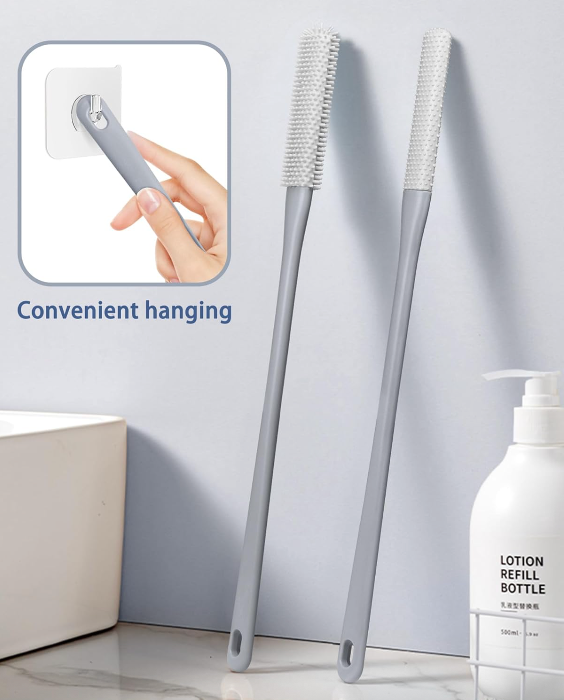 FlexiFresh – Long-Handled Foot & Toe Scrubber